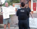 Anti-Cuts Demo at Salford Mayor's House